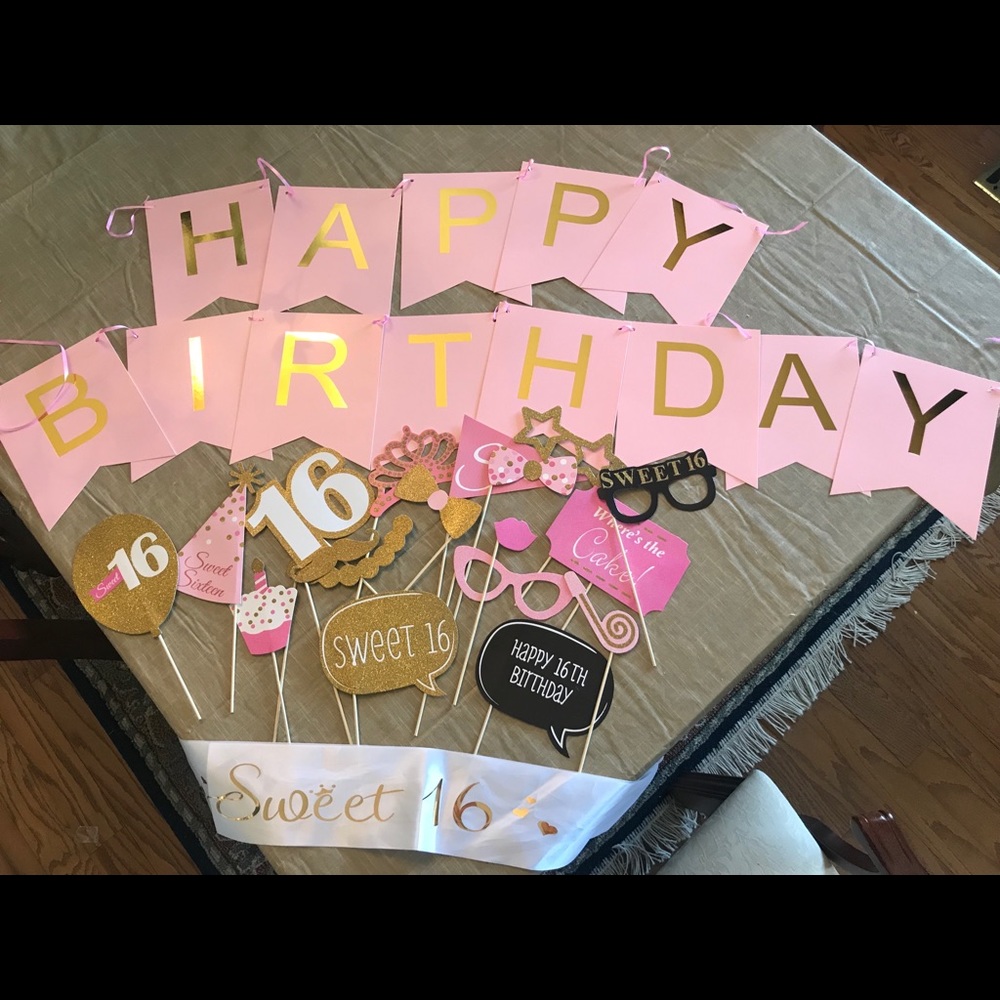 Sweet 16 Birthday Decorations